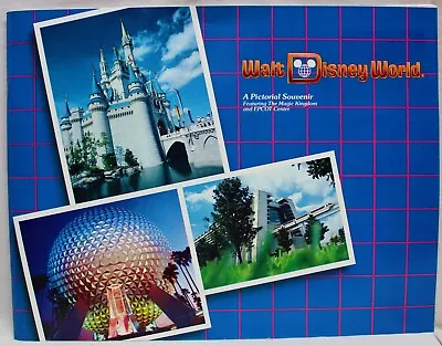 Walt Disney World & Epcot Fla Souvenir Pictorial Booklet Of Views 1986 Vintage • $9.99