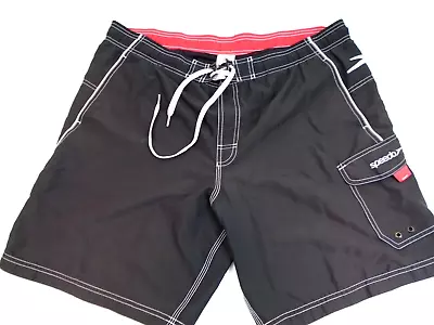 SPEEDO Mens Swim Trunks Shorts Volley Classic Mesh Lining Size L  #1043 • $5.99