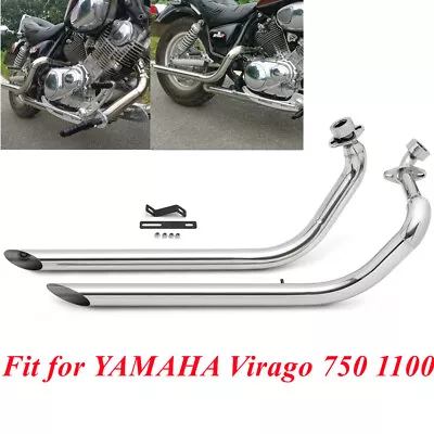 POLISH Exhaust Pipe Silencer For YAMAHA Virago 750 1100 XV750 XV1100 /S Special • $274