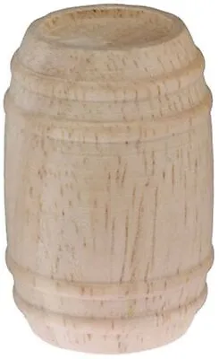 Dollhouse Miniature 1:12 Scale Unfinished Wooden Barrel • $2.99