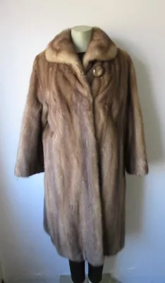 Women's Sz 14 Mint Canadian Mink Fur Coat  New Lining SALE 🔥 • $295