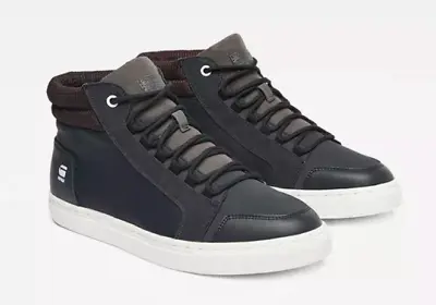 G-Star Raw Zlov Cargo Navy Blue High Top Men's Sneakers N5133 Size 12 • $96