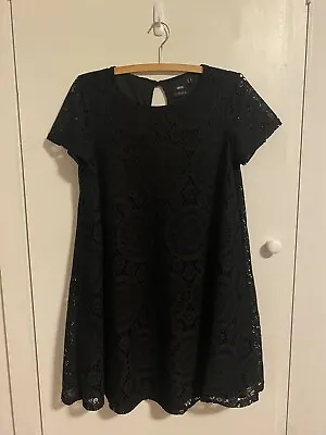 $14.99 • Buy ASOS Lovely Black Lace Maternity Dress Size 12