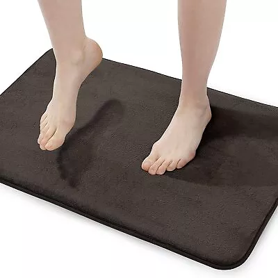 Walensee Extra Thick Memory Foam Bath Rug (17x24 Dark Purple) Non Slip Absorbent • $59.66