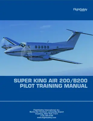 $29 • Buy Super King Air 200 B200 Pilot Training Manual - READ DESCRIPTION!