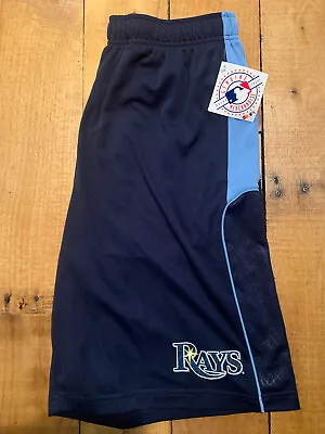 Men's Majestic Cool Base Tampa Bay Rays Batters Choice Baseball Shorts NWT Small • $30