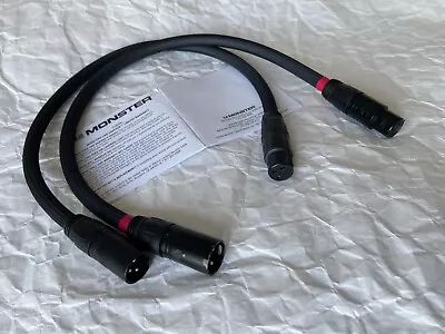 0.5m Monster Cable M Series M1000i MKII Ultimate Balanced XLR Interconnect Cable • $85