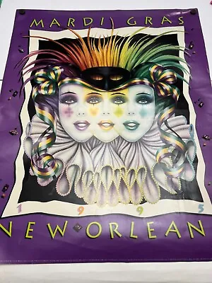 Mardi Gras New Orleans February 1995 Poster. VTG. Original. Andrea Mistretta • $34.97