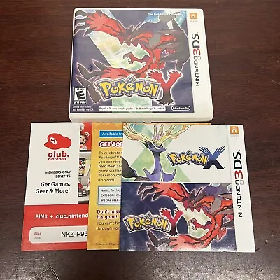 $15 • Buy Pokemon Y Nintendo 3DS Authentic Case, Cover, And Inserts Only -no Game Included
