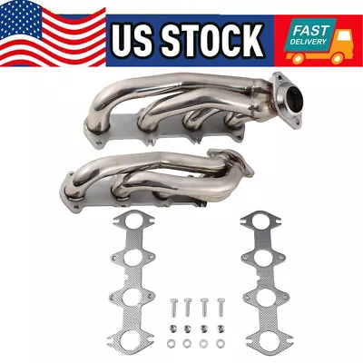 Shorty Manifold Headers For Ford F150 5.4L V8 2004 2005 2006 2007 2008 2009 2010 • $166.29