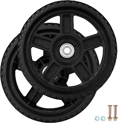 Lawn Mower Wheels 8 Inch 2 Pack For Push Mower Plastic Wheel Set Fits Most Stand • $42.99