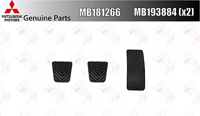 Mitsubishi Genuine Lancer EVO5 & 6 CP9A Cover Pedal Rubber MB181266 MB193884 Set • $39.82