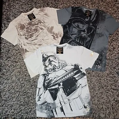 Vintage Y2k Marc Ecko Cut Sew Star Wars Tee Shirt Lot Trooper Vader Chewbacca Sm • $49.99