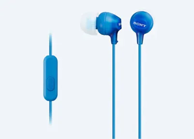 $34.95 • Buy SONY In-Ear Lightweight Headphones With Smartphone Control (Blue)