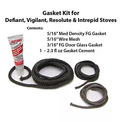 Vermont Castings Gasket Kit  Defiant Vigilant Resolute Intrepid Stove 3440.  • $39.95