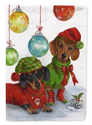 Dachshund Jingles Christmas Garden Flag • $17.95