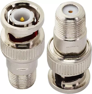 F-Type To BNC Coax Adapter BNC Male To F Female Coaxial Cable Connector BNC Plug • $7.97