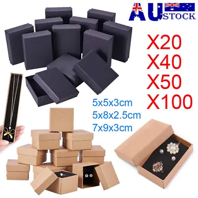 $27.59 • Buy Jewellery Gift Boxes Necklace Ring Bracelet Bangle Earring Cardboard Box Small