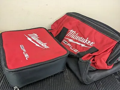 #bc983 Milwaukee M18 M12 17” Tool Bag With Pockets + M12 Cordless Tool Case • $39.95