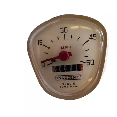 Ukscooters LAMBRETTA J RANGE 0-60 M SPEEDOMETER VEGLIA BORLETTI INNOCENTI CENTO • $47.48