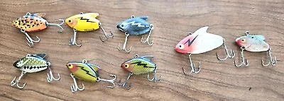 Vintage Heddon Sonic & Super-Sonic Fishing Lures Lot Of 8 Marked & Unmarked • $49.99