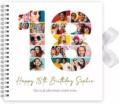 Personalised Any Age Birthday Scrapbook Photo Album Or Guest Book • £14.99