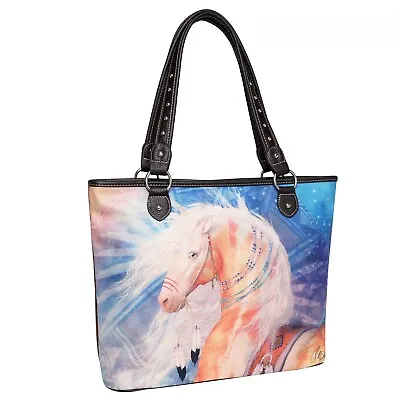 Montana West Tote Aztec Horse Texas Or Serape Purse Canvas Shoulder Diaper Bag • $32.99