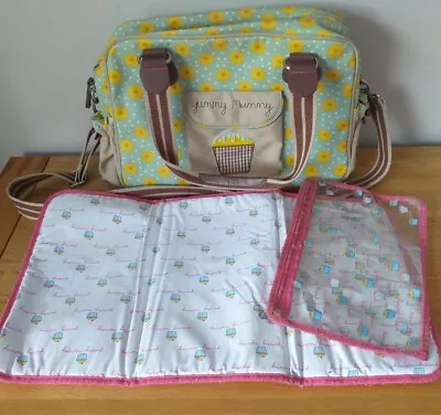 £21.56 • Buy Yummy Mummy Cupcake Baby Changing Nappy Bag Pink Lining With Mat