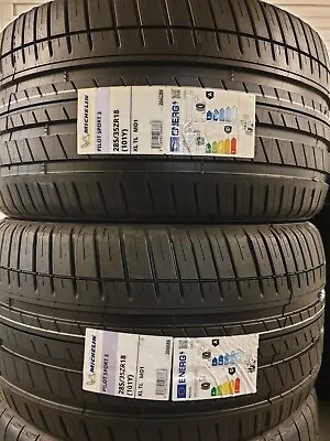 2x New Michelin Pilot Sport 3 285/35 Zr18 Xl 101y Uhp 285 35 18 2853518 D+a Mo • $634.71