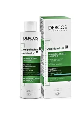 Vichy Dercos Anti-Dandruff Advanced Action Shampoo 200ml-Normal To Oily Hair • £10
