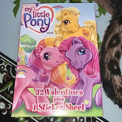 Vintage My Little Pony 32 Valentine Cards Hasbro And Sticker Sheet • $15.99