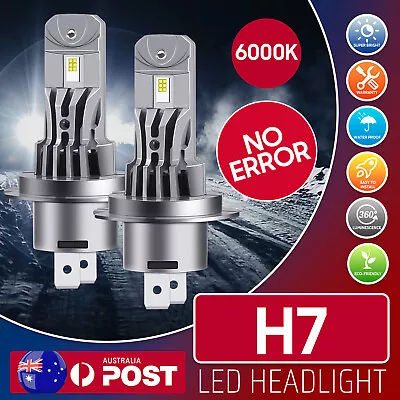 2X H7 LED Headlight Globes Kit Bulb CANBUS For Volkswagen Touareg 2003-2015 AU • $46.52