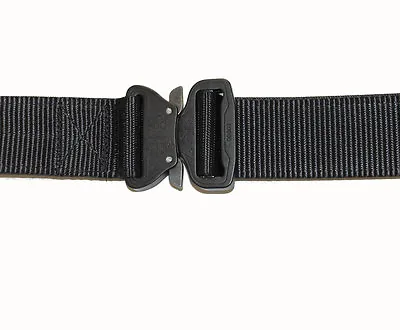 UKOM Austrialpin Cobra Buckle Combat Gun Belt 45mm 1.75  (Raven 100% UK Made • £59.99