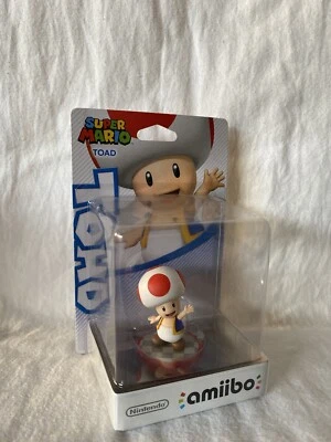 Nintendo Toad Super Mario Amiibo Figurine [original Packaging Unopened] • $20.99