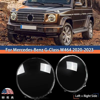 For Mercedes W464 G-Class G500 2020-2023 Left Right Side Headlight Lens Cover • $183.99