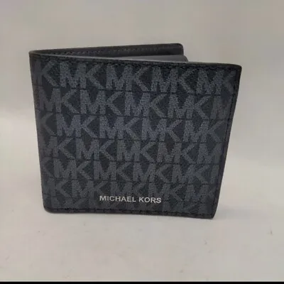 MICHAEL KORS Cooper Men Billfold With Coin Pouch  Admiral Blue NWT • $52