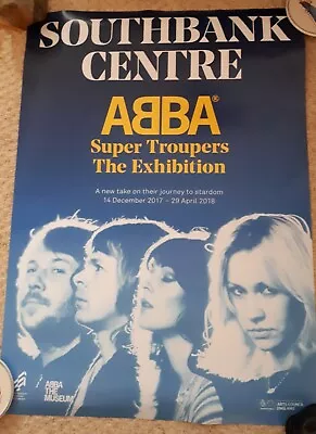 ABBA Poster 'Super Troupers The Exhibition'  SOUTHBANK CENTRE - NEW  • £18.99