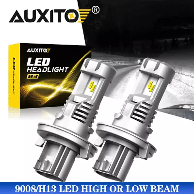 2X AUXITO H13 9008 LED Headlight Bulb 6500K For Ford F-150 2004-2014 Hi/Lo Beam • $36.79