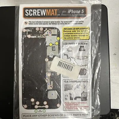 ScrewMat For Apple IPhone 5 CDMA GSM Magnetic Screw Locator Mat Repair Tool • $5.69