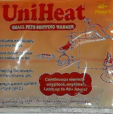 2 Uniheat 40 Hr Shipping Warmer Heat Packs Aquarium Fish Plants Reptile Chick • $11