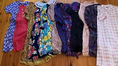 12 Piece VINTAGE CLOTHING LOT Ladies 1970s 1980s Dresses Some As Is • $125