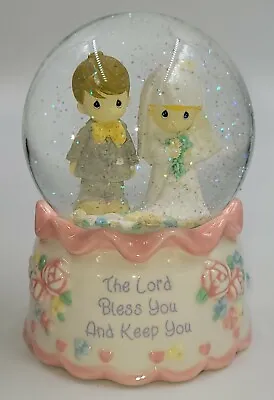 £14.82 • Buy Precious Moments 551003 Bride And Groom Musical Water Globe