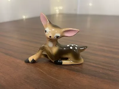 Vintage Ceramic Deer Fawn Bambi Like Doe Japan Figure 2.5  • $12