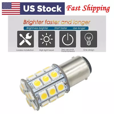 27-SMD LED Bulb Light BA15D Interior Bulbs Blue 1004 1076 1142 Car Boat Auto • $8.51