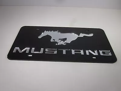 MUSTANG FORD Acrlic Mirror License Plate Auto Tag Nice • $31.99