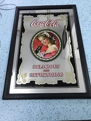 Vintage Coca Cola Advertising Pub Bar Man Cave Mirror Framed Lot3 • £12.99