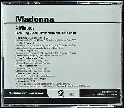 $49.99 • Buy Madonna / Justin Timberlake  4 Minutes  2008 Cd Maxi-single 7 Mixes *sealed*
