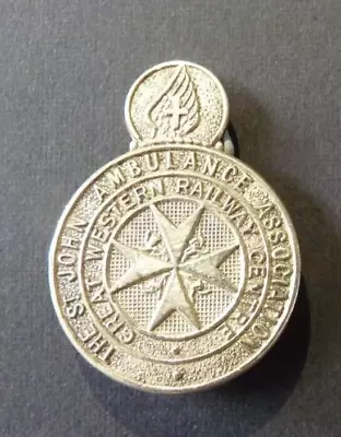 Vintage  Pin Badge - St John Ambulance Association - Great Western Railway • $31.12