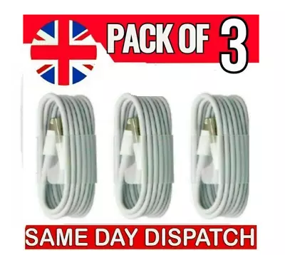 Fast Charger Sync USB Cable For Apple IPhone 5 6 7 8 X XS XR 11 12 13 Pro IPad • £2.99