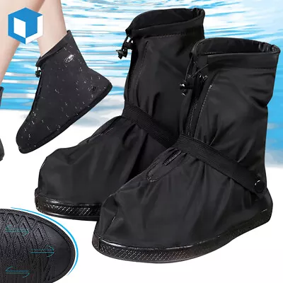 Anti-slip Rubber Shoe Covers Reusable Rain Snow Boot Waterproof Shoes Protector • $11.49